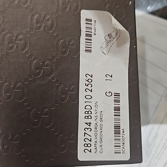 Authentic Gucci 28734 Leather Driving Loafers Mens size 12 - Picture 14 of 16